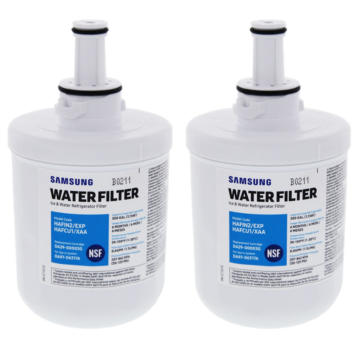 DA29-00003G Samsung Refrigerator Water Filter