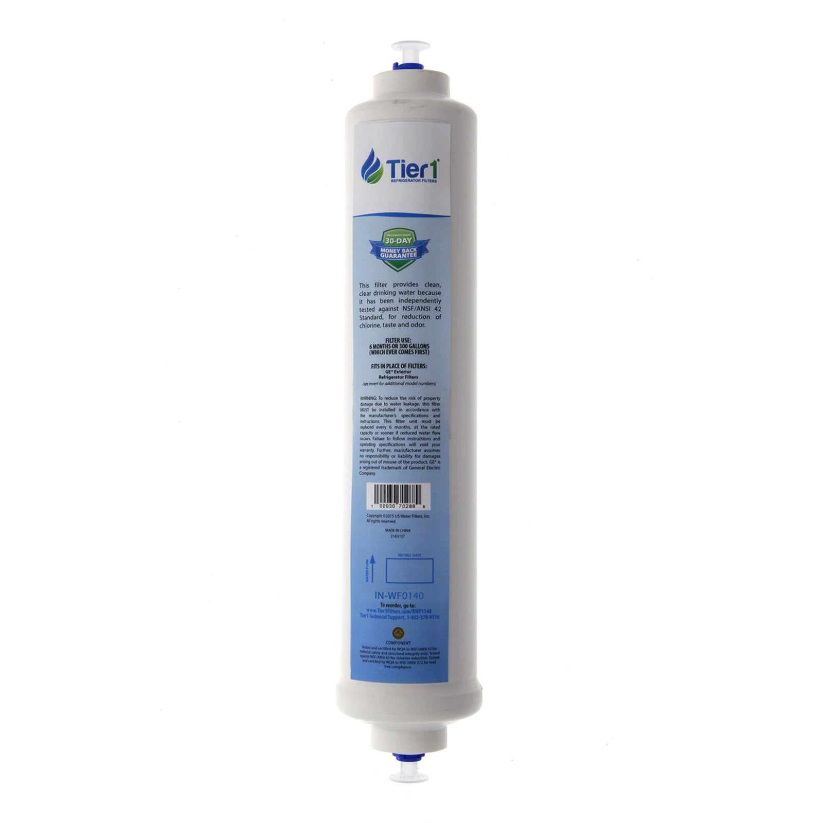 GXRTDR GE Inline Water Filter Cartridge Comparable By Tier1 - DiscountFilterStore.com