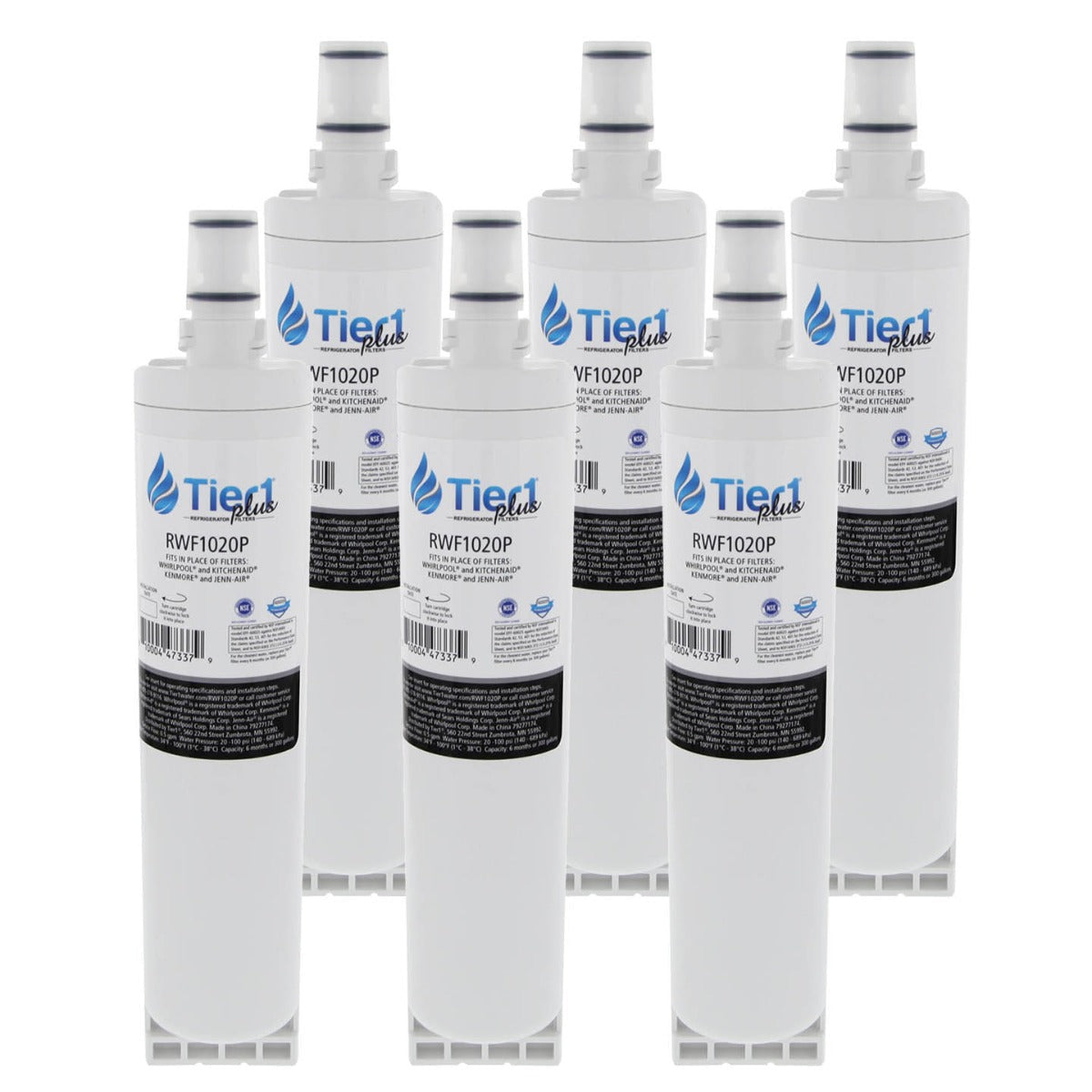 EDR5RXD1 EveryDrop 4396508/4396510 Whirlpool Comparable Lead and Mercury Reducing Refrigerator Water Filter By Tier1 Plus