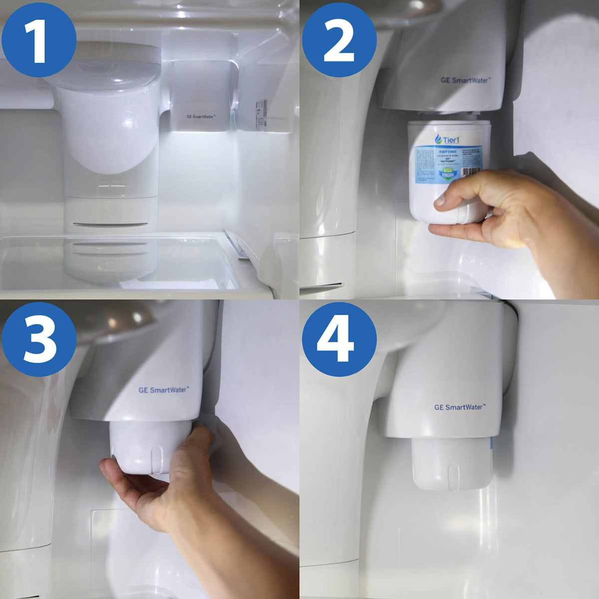 MWF GE SmartWater Refrigerator Water Filter Replacement by Tier1