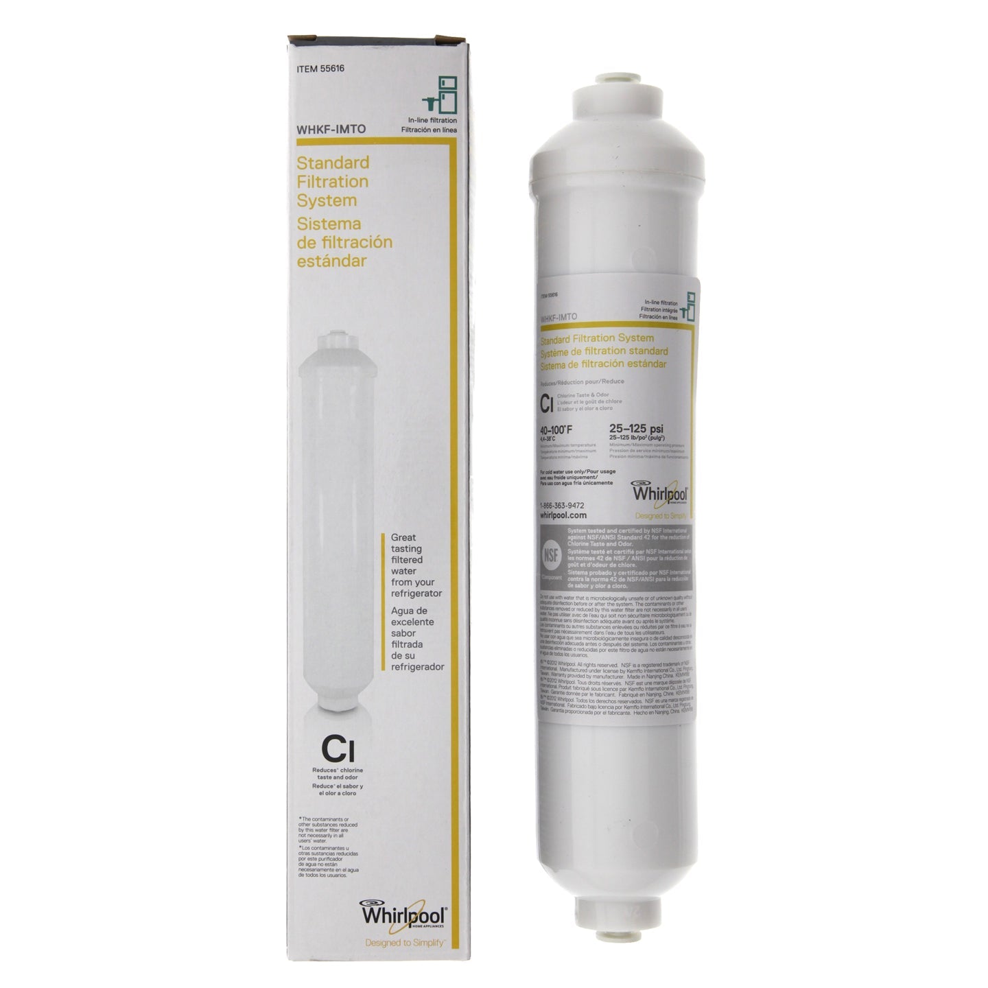 WHKF-IMTO Whirlpool Inline Filter