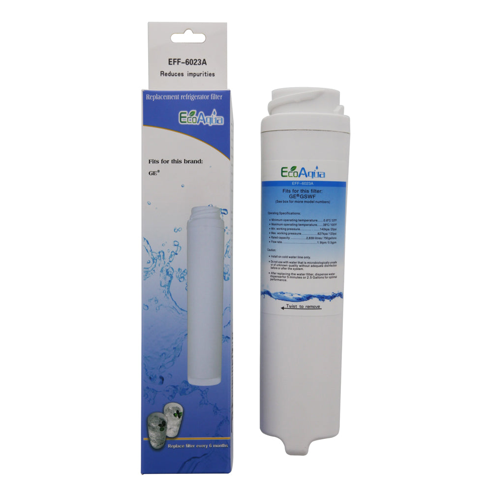 GE GSWF Comparable Refrigerator Filter by EcoAqua (EFF-6023A)