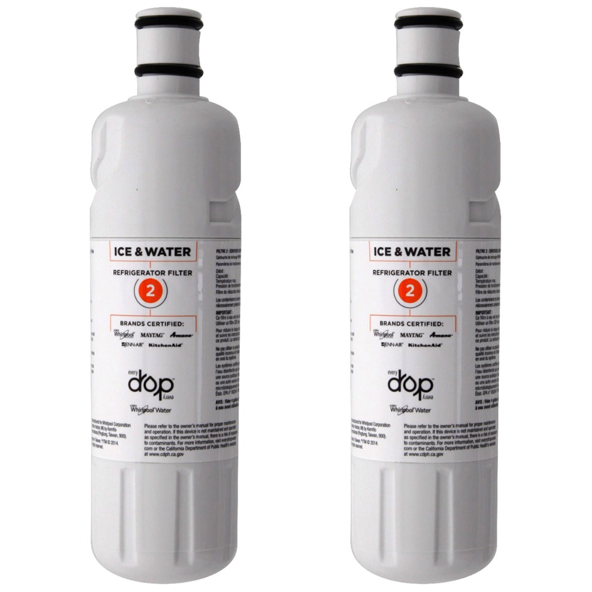 Whirlpool W10413645A | EveryDrop EDR2RXD1 (Filter 2) Fridge Filter