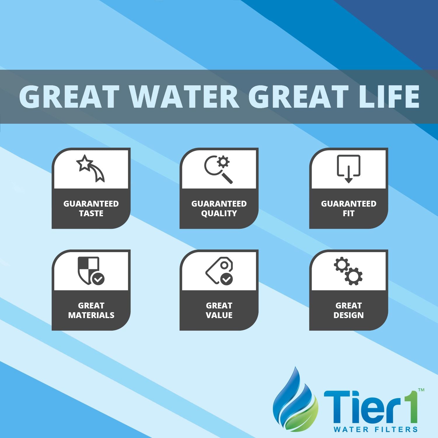 LT800P LG Water Filter and LT120F LG Air Filter Comparables Combo by Tier1