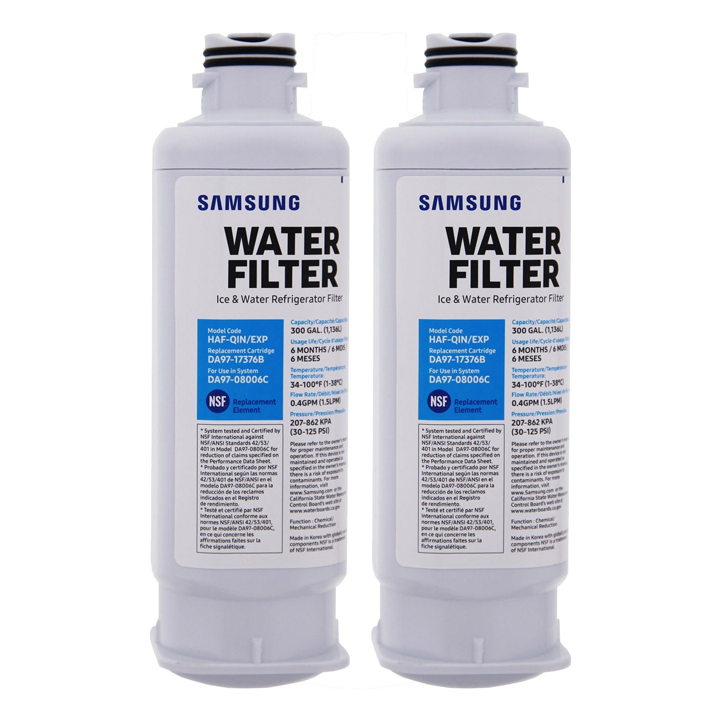 DA97-17376B/HAF-QIN Samsung Refrigerator Water Filter