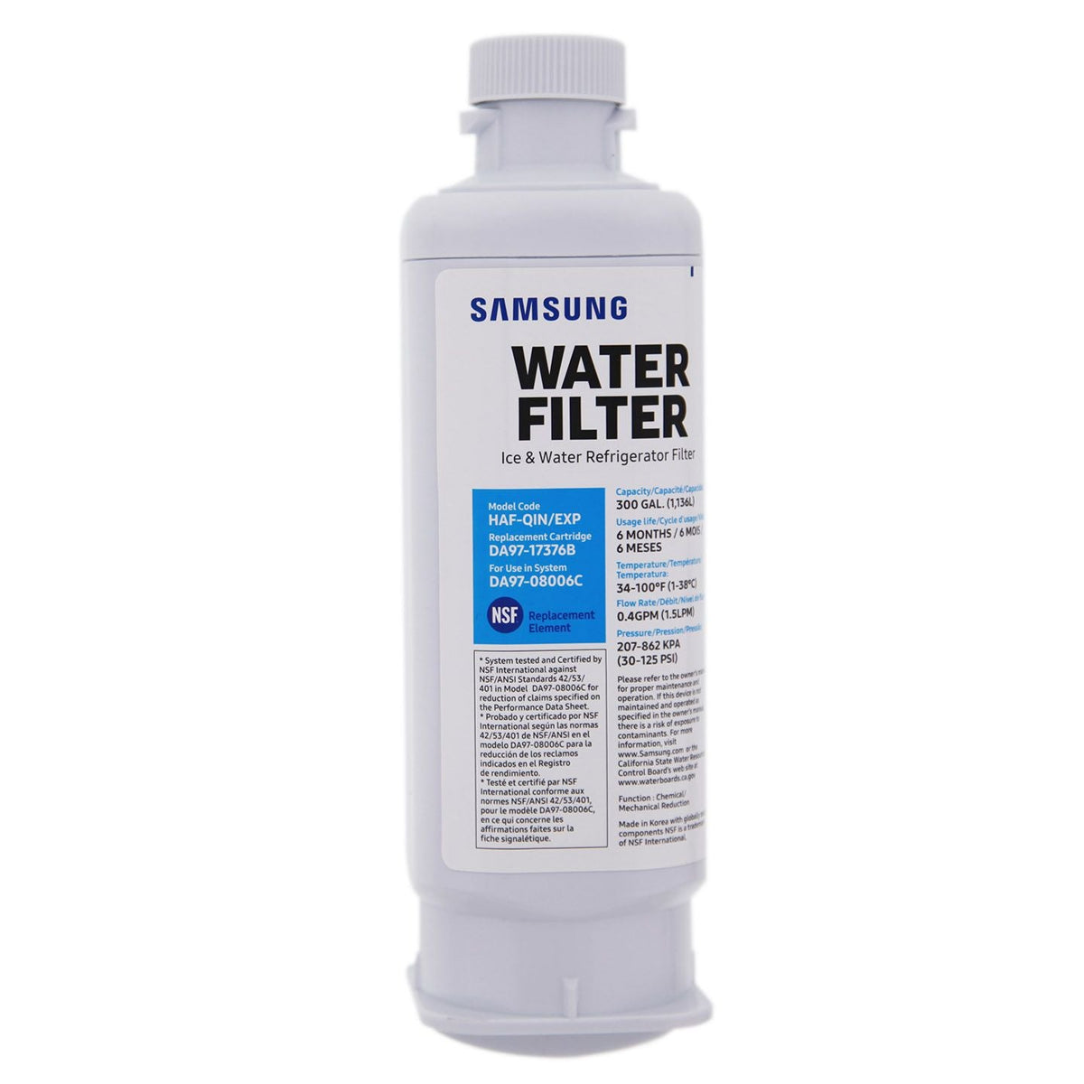 DA97-17376B/HAF-QIN Samsung Refrigerator Water Filter
