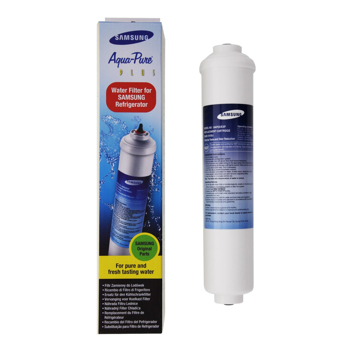 DA29-10105J Samsung Inline Refrigerator Water Filter