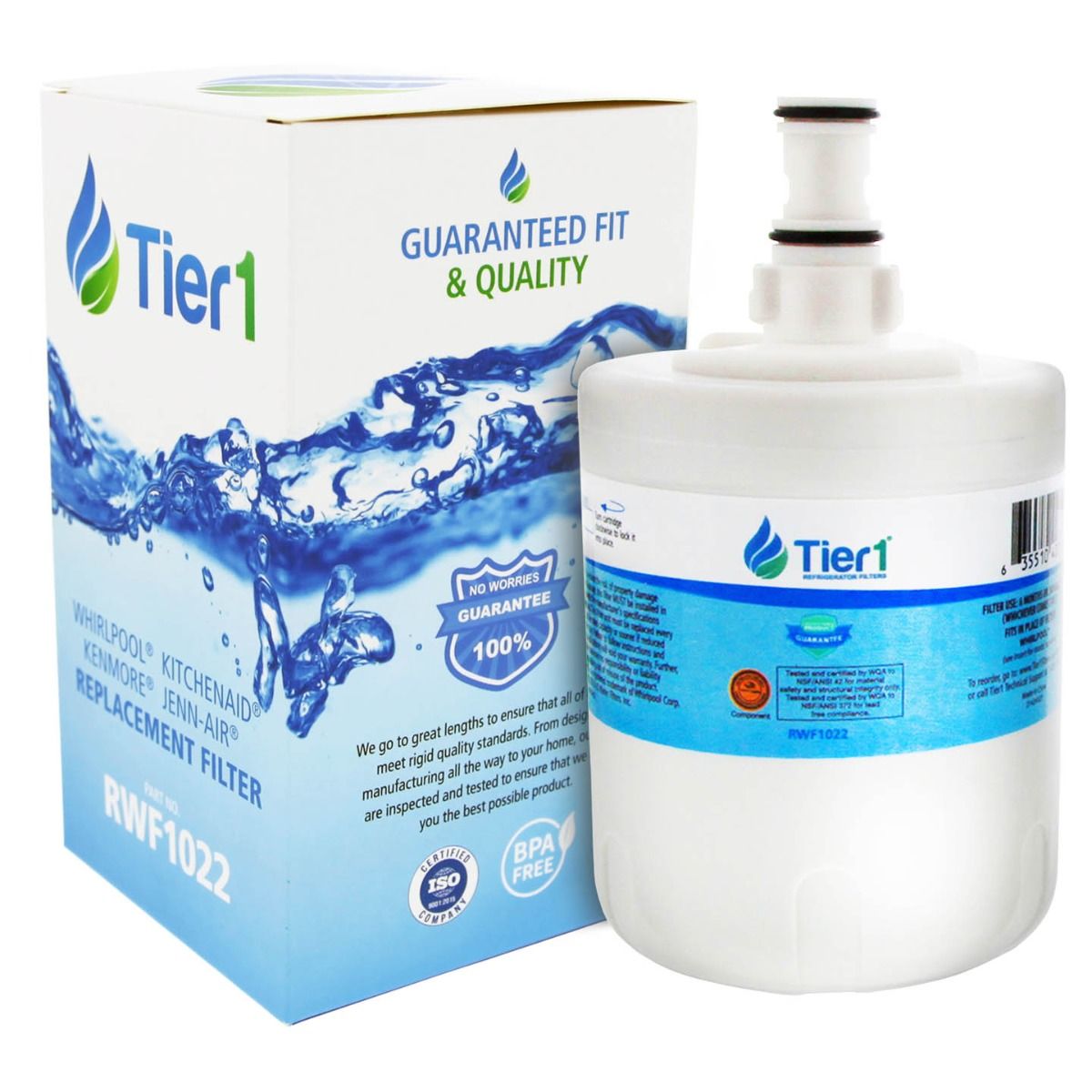 8171413 / 8171414 Whirlpool Comparable Refrigerator Water Filter Replacement By Tier1