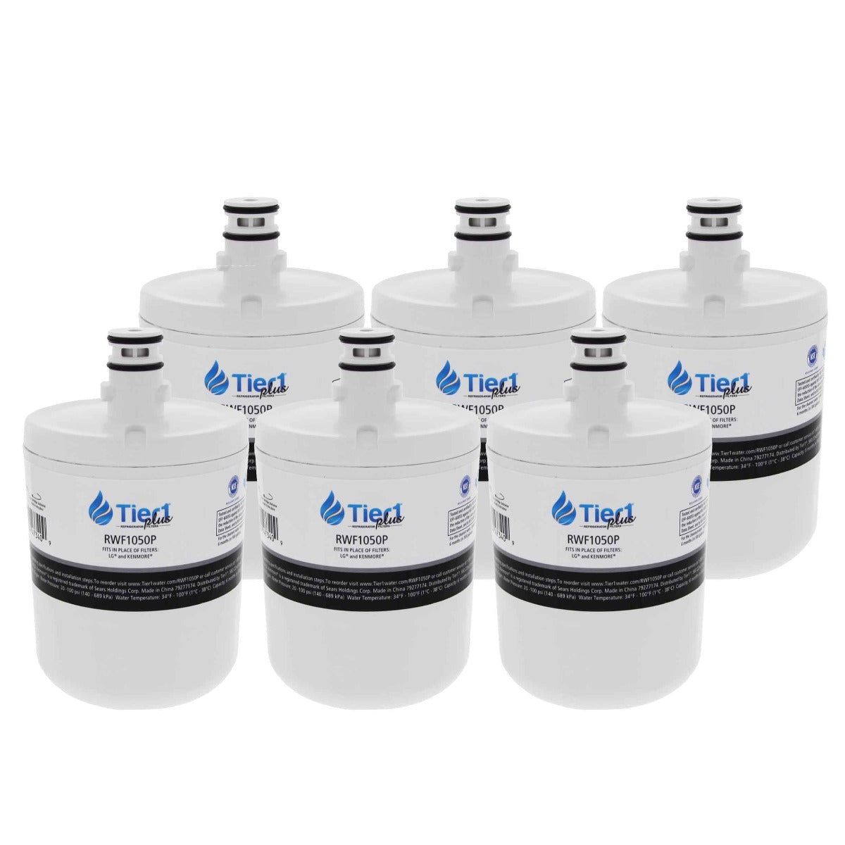 5231JA2002A / LT500P LG Comparable Lead and Mercury Reducing Refrigerator Water Filter By Tier1 Plus