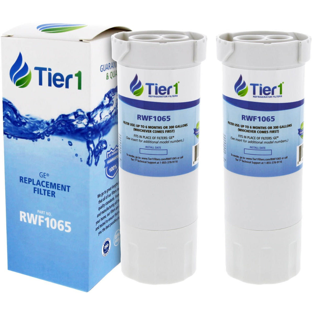 XWF GE Comparable Refrigerator Water Filter By Tier1 (No Chip)
