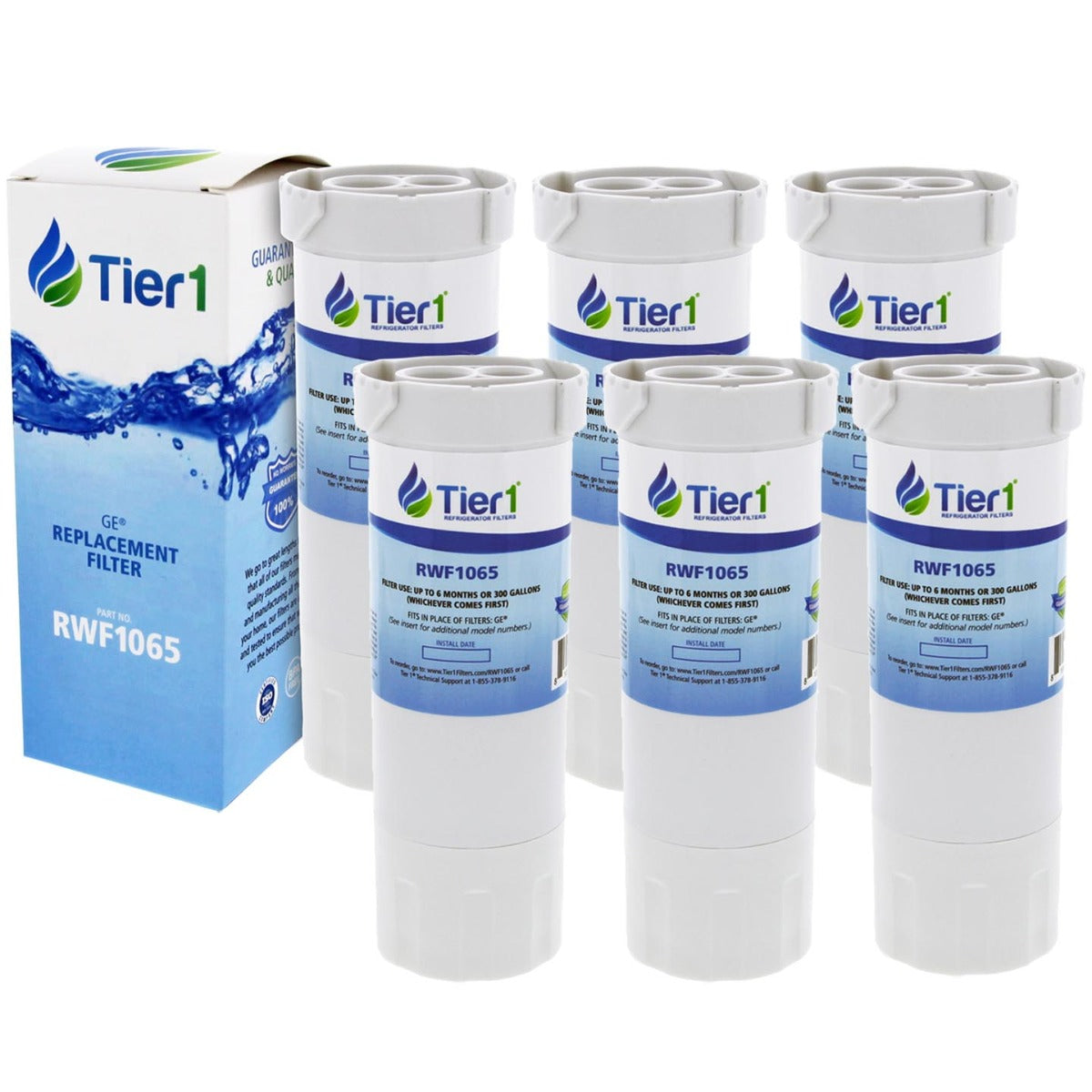 XWF GE Comparable Refrigerator Water Filter By Tier1 (No Chip)