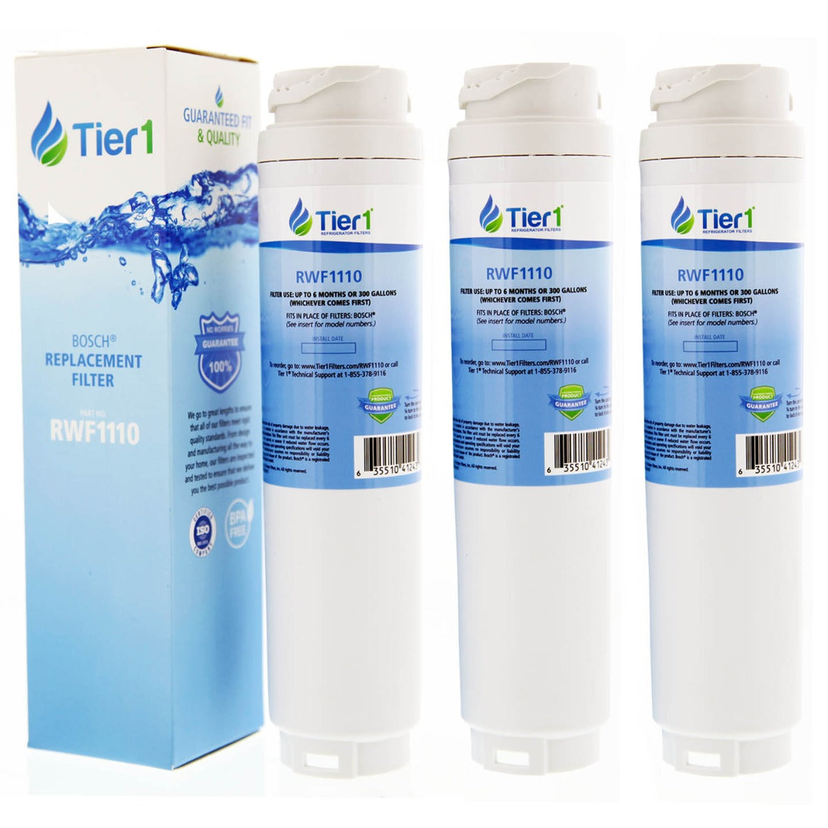 644845 / UltraClarity REPLFLTR10 Bosch Comparable Refrigerator Water Filter Replacement By Tier1
