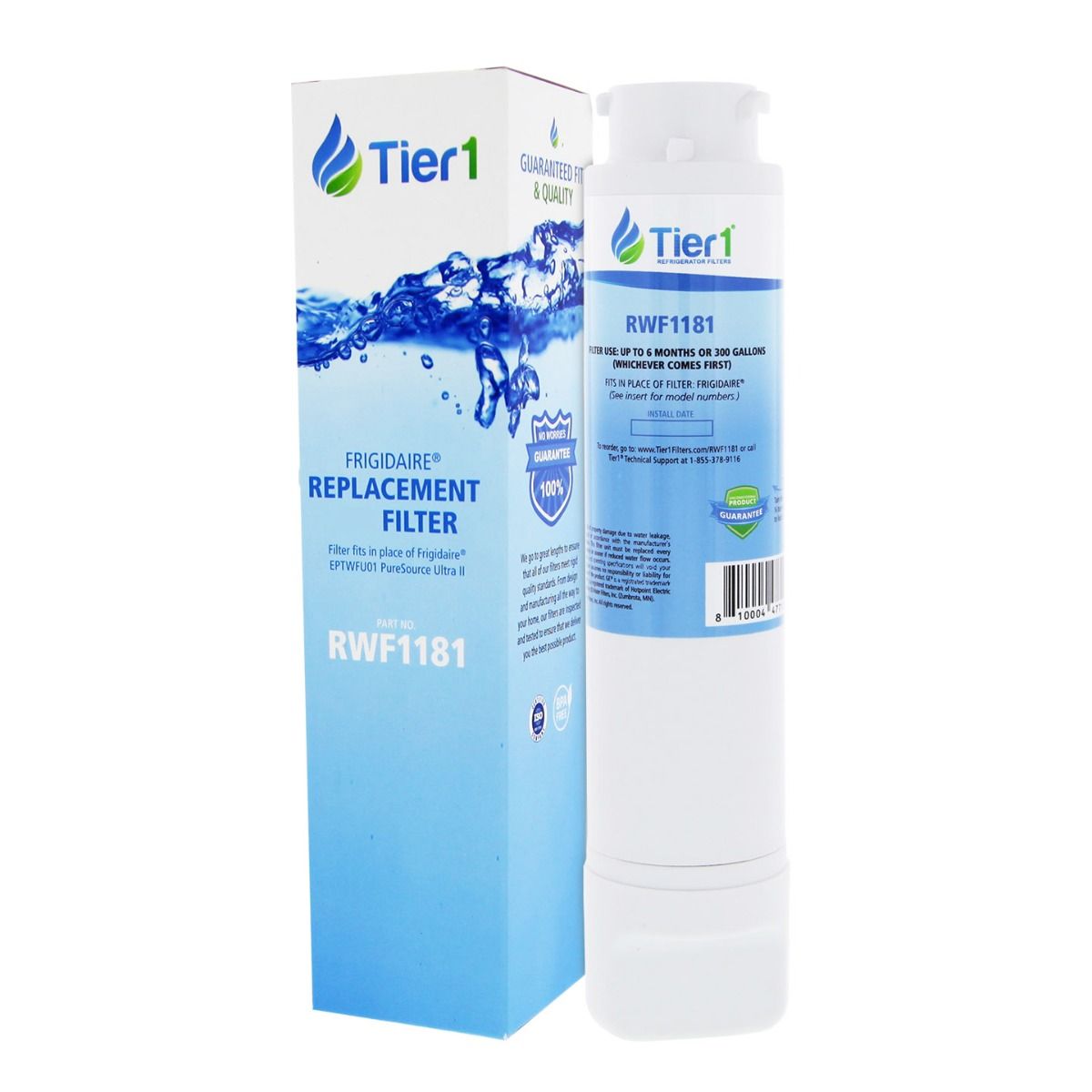 Frigidaire EPTWFU01 PureSource Ultra II Refrigerator Water Filter Comparable by Tier1