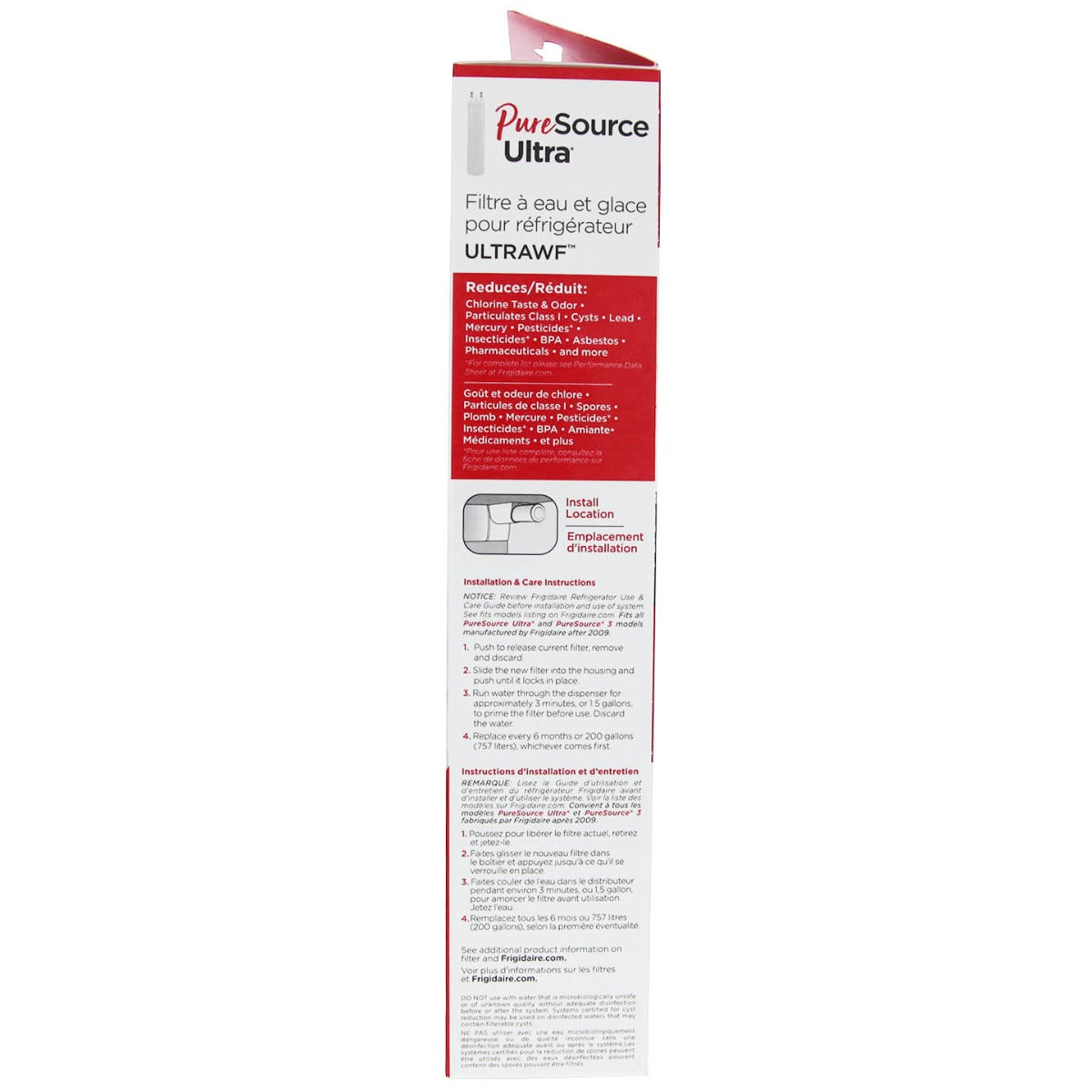 ULTRAWF Frigidaire PureSource Refrigerator Water Filter with PAULTRA Air Filter Combo