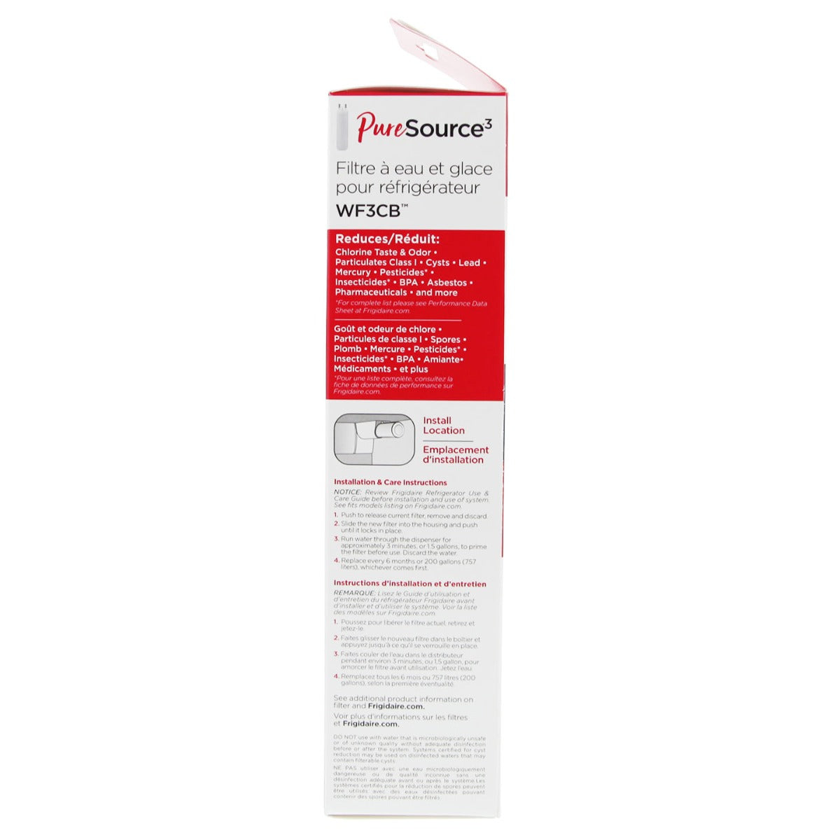 WF3CB PureSource3 Frigidaire Replacement Refrigerator Water Filter